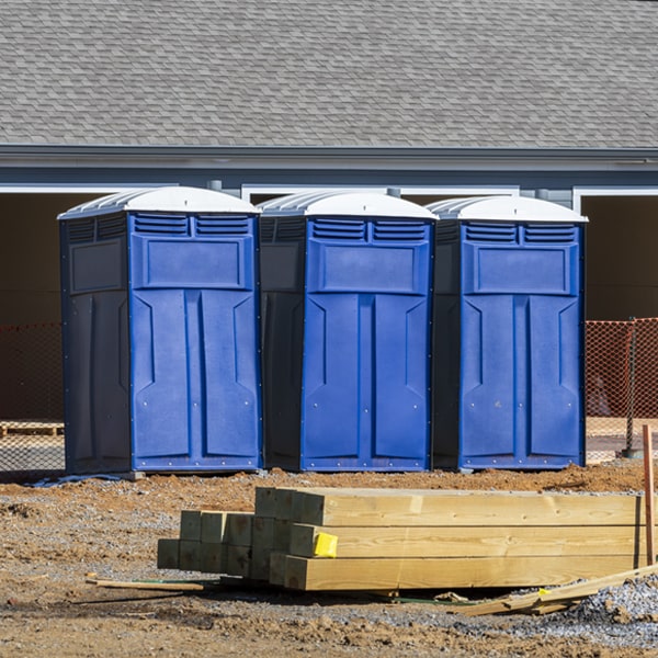 how can i report damages or issues with the porta potties during my rental period in Eagle Lake Maine